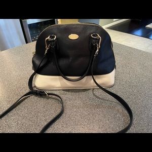 Coach Kathy satchel bag blue/white